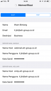 Cara Setting Email IMAP SMTP POP3 Di Iphone