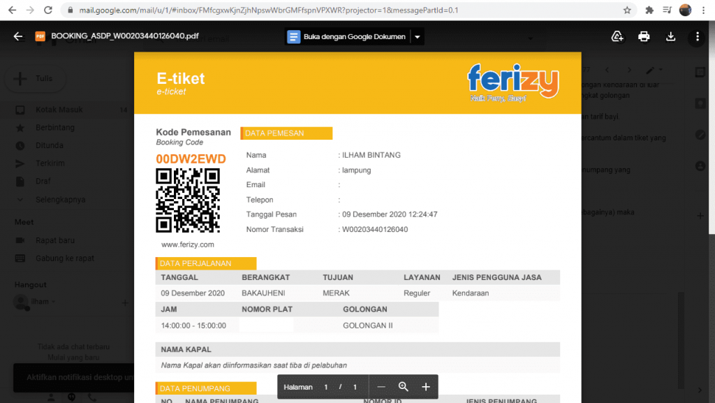 Cara Beli Tiket Ferry Online Via Aplikasi Ferizy