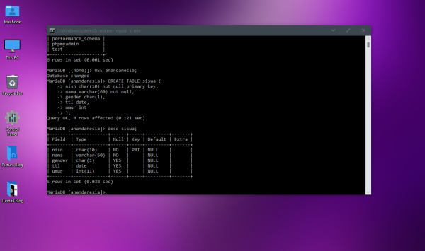 Cara Membuat Database MySQL XAMPP di CMD - anandanesia.com